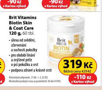 BRIT VITAMINS BIOTIN SKIN
