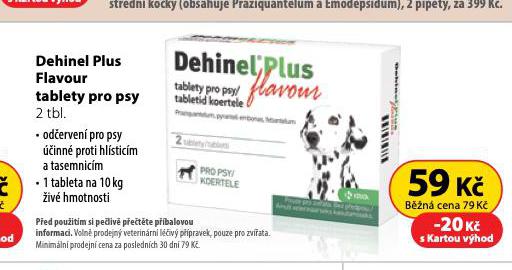 DEHINEL PLUS FLAVOUR TABLETY PRO PSY