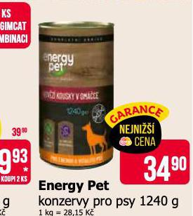 ENERGY PET KONZERVY PRO PSY