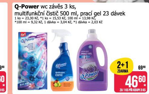 Q POWER WC ZVS, MULTIFUNKN ISTI, PRAC GEL