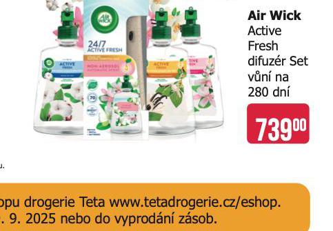 AIR WICK ACTIVE FRESH DIFUZR SET VN NA 280 DN