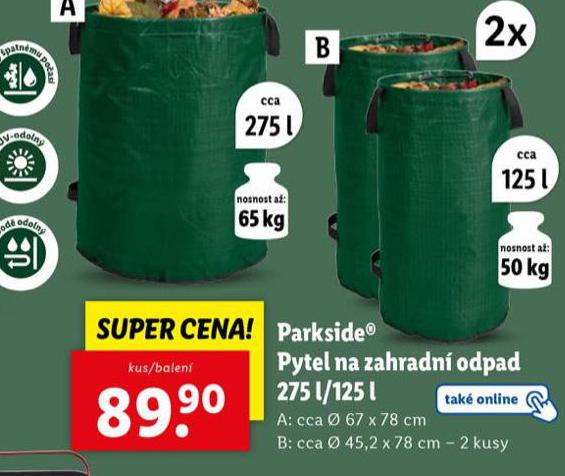 PYTEL NA ZAHRADN ODPAD 275 L / 125 L