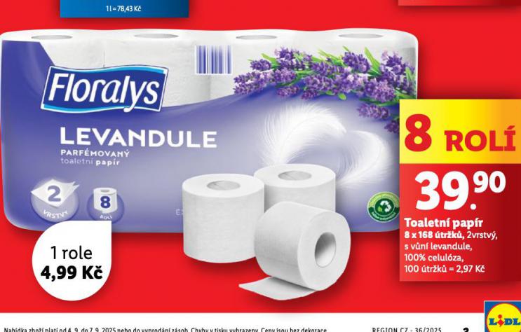 FLORALYS TOALETN PAPR