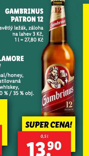 PIVO GAMBRINUS PATRON 12