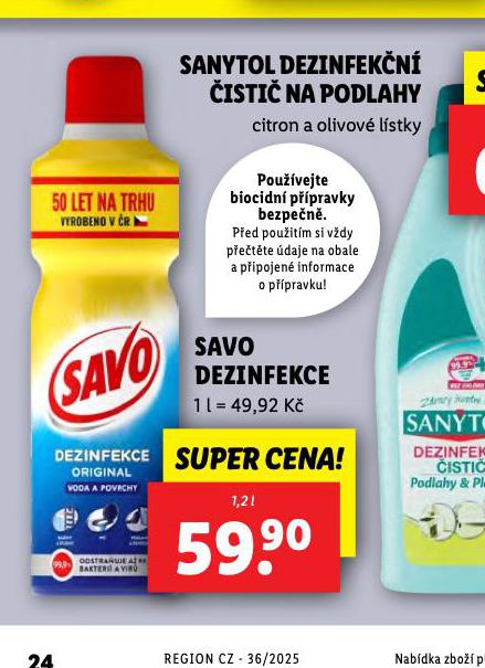 SAVO DEZINFEKCE
