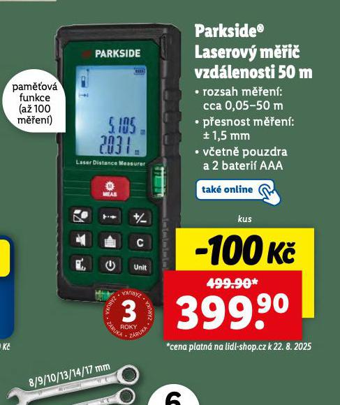 LA\SEROV MI VZDLENOSTI 50 M