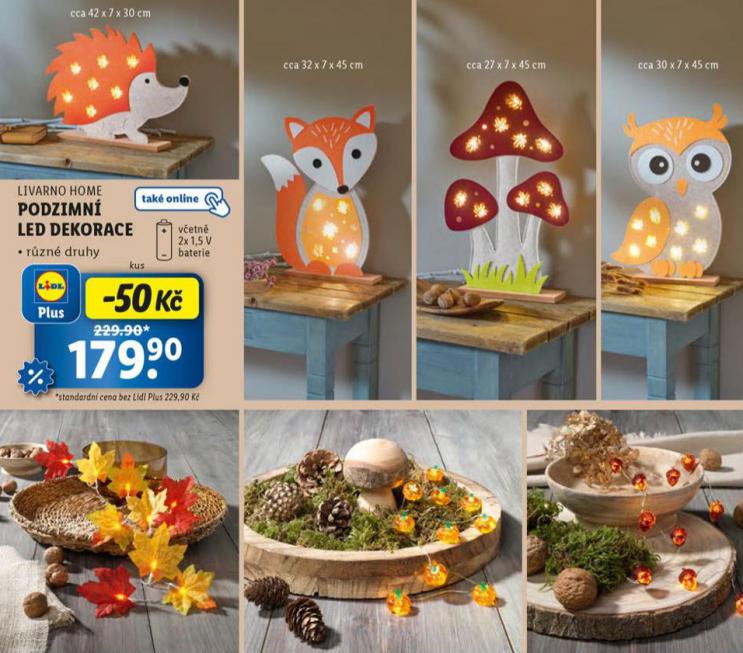 PODZIMN LED DEKORACE