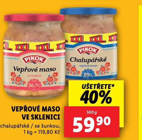 VEPOV MASO VE SKLENICI