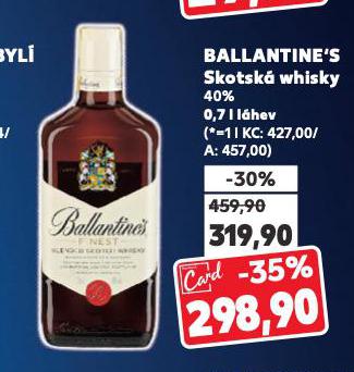 BALLANTINE'S SKOTSK WHISKY
