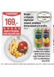 BURGER S TRHANÝM VEPŘOVÝM MASEM, OMÁČKOU KOREA SEZAM A HRANOLKY