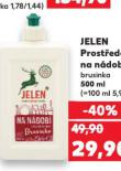 JELEN PROSTŘEDEK NA NÁDOBÍ