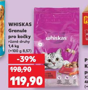 WHISKAS GRANULE PRO KOKY
