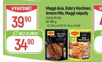 MAGGI ASIA, DOBR HOSTINEC, AMORE MIO, MAGGI NPADY