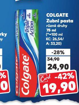 COLGATE ZUBN PASTA