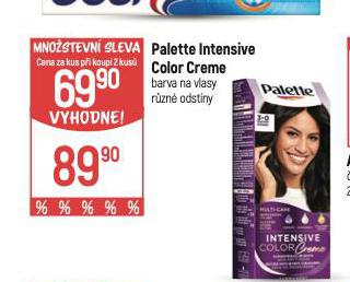 PALETTE BARVA NA VLASY