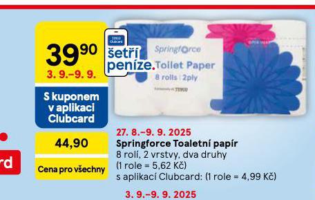 SPRINGFORCE TOALETN PAPR