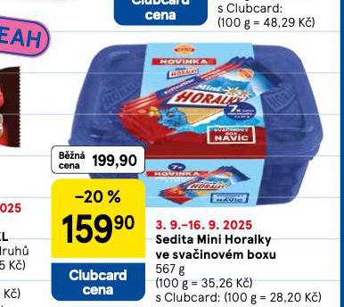 SEDITA MINI HORALKY VE SVAINOVM BOXU