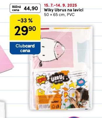 WIKY UBRUS NA LAVICI