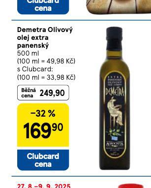 DEMETRA OLIVOV OLEJ EXTRA PANENSK