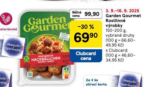 GARDEN GOURMET ROSTLINN VROBKY