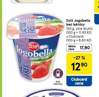ZOTT JOGOBELLA BEZ LAKTZY