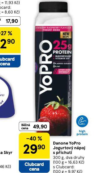 DANONE YOPRO JOGURTOV NPOJ S PCHUT