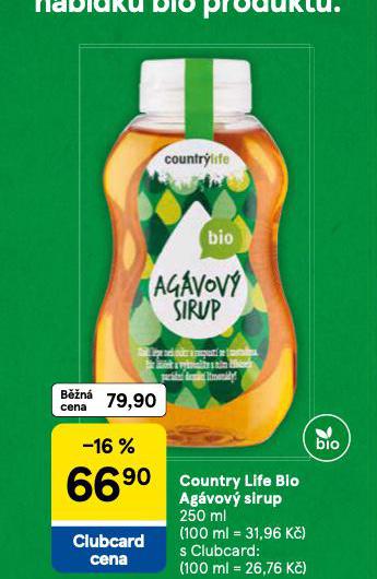 COUNTRY LIFE BIO AGVOV SIRUP