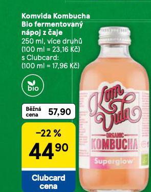 KOMVIDA KOMBUCHA BIO FERMENTOVAN NPOJ Z AJE
