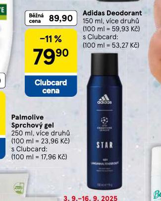 ADIDAS DEODORANT