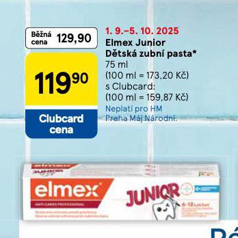 ELMEX JUNIOR DTSK ZUBN PASTA