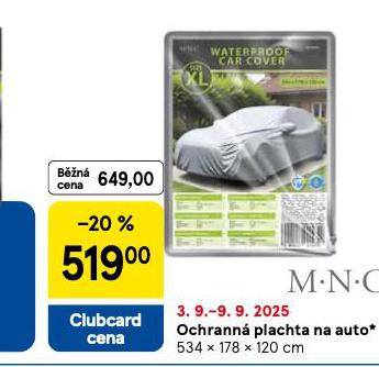 OCHRANN PLACHTA NA AUTO