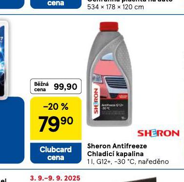 SHERON ANTIFREEZE CHLADIC KAPALINA