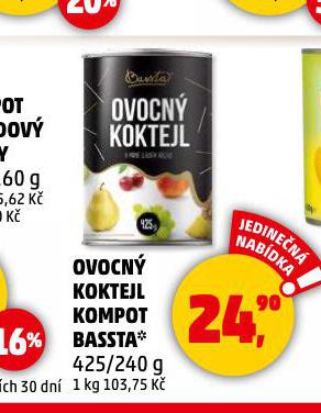 OVOCN KOKTEJL KOMPOT BASSTA
