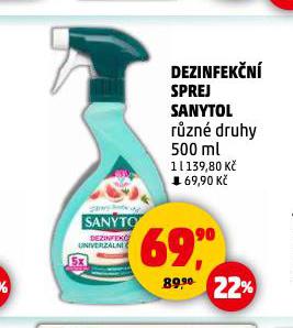 SANYTOL DEZINFEKN ISTIC SPREJ