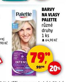 PALETTE BARVA NA VLASY