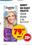 PALETTE BARVA NA VLASY