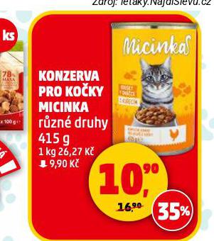 KONZERVA PRO KOKY MICINKA