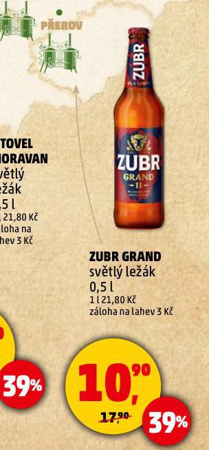 PIVO ZUBR GRAND