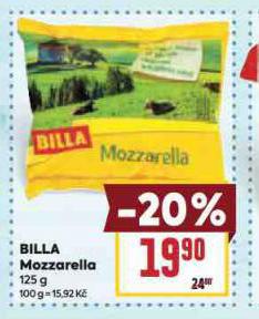 BILLA MOZZARELLA