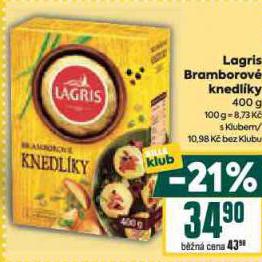 LAGRIS BRAMBOROV KNEDLKY