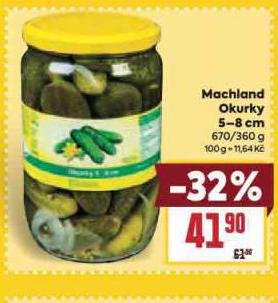 MACHLAND OKURKY 5-8 CM