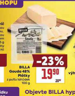 BILLA GOUDA 48% PLTKY