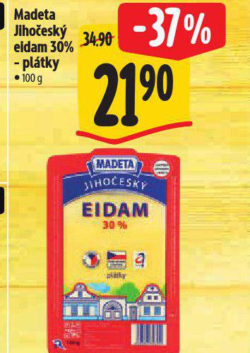 MADETA JIHOESK EIDAM 30% - PLTKY