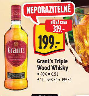 GRANTS TRIPLE WOOD WHISKY