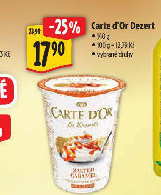 CARTE D'OR SMETANOV DEZERT