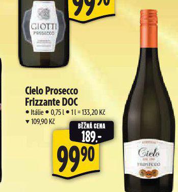 CIELO PROSECCO FRIZZANTE DOC