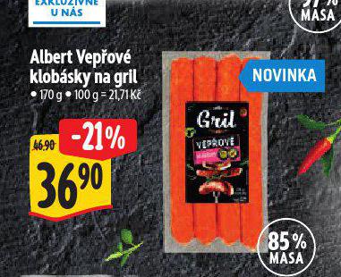 VEPOV KLOBSKY NA GRIL