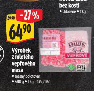VROBEK Z MLETHO VEPOVHO MASA