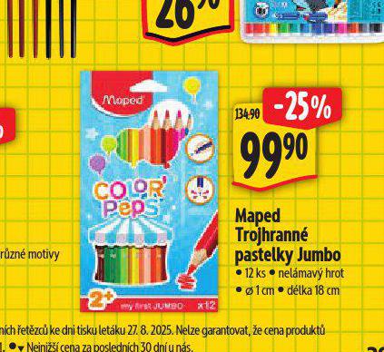MAPED TROJHRANN PASTELKY JUMBO