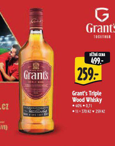 GRANT'S TRIPLE WOOD WHISKY